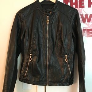 Ivanka Trump Black Faux Leather Jacket